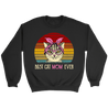Vintage Best Cat Mom Ever T-Shirt-Apparel-teelaunch-Crewneck Sweatshirt-Black-S-Vibe Cosy™