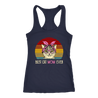 Vintage Best Cat Mom Ever T-Shirt-Apparel-teelaunch-Next Level Racerback Tank-Navy-S-Vibe Cosy™