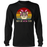 Vintage Best Cat Mom Ever T-Shirt-Apparel-teelaunch-District Long Sleeve Shirt-Black-S-Vibe Cosy™