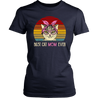Vintage Best Cat Mom Ever T-Shirt-Apparel-teelaunch-District Womens Shirt-Navy-S-Vibe Cosy™