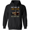 That's What I Do I Smoke Cigars And I Know Things shirts Vintage Cigars and Vodka Lovers-Apparel-CustomCat-G185 Gildan Pullover Hoodie 8 oz.-Black-S-Vibe Cosy™
