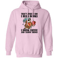 That's What I Do I Read Books I Drink Coffee and I Know Things Funny Owl Shirts-Apparel-CustomCat-G185 Gildan Pullover Hoodie 8 oz.-Light Pink-S-Vibe Cosy™
