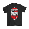 Put My Meat In Your Mouth Funny Grilling BBQ T Shirt-Apparel-teelaunch-Gildan Mens T-Shirt-Black-S-Vibe Cosy™