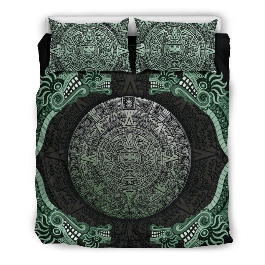 Mexico Bedding Set- Aztec-Amaze Style™-Bedding Set - Black - Mexico bedding set- Aztec K2-Queen/Full-BLACK-Vibe Cosy™