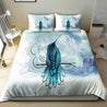 Blue Mandala Hummingbird Bedding Set