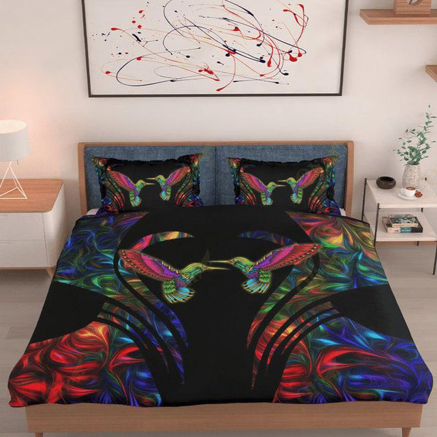 Colorful Hummingbird Bedding Set