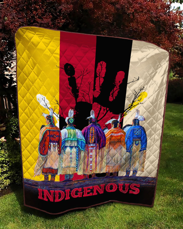 Native American Indigenous 3D All Over Printed Quilt