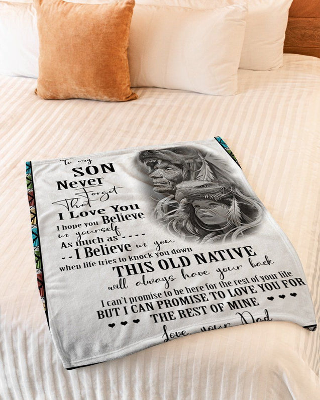 Native American 3D All Over Printed Blanket