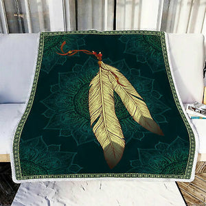 Native American 3D All Over Printed Blanket