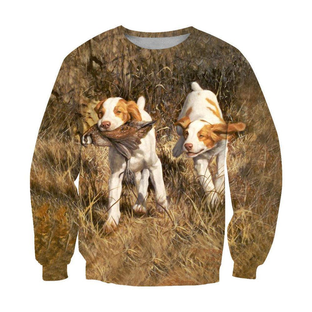 3D All Over Print Beagles Hunting Birds-Apparel-NTT-Sweatshirt-S-Vibe Cosy™