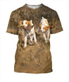 3D All Over Print Beagles Hunting Birds-Apparel-NTT-T-Shirt-S-Vibe Cosy™