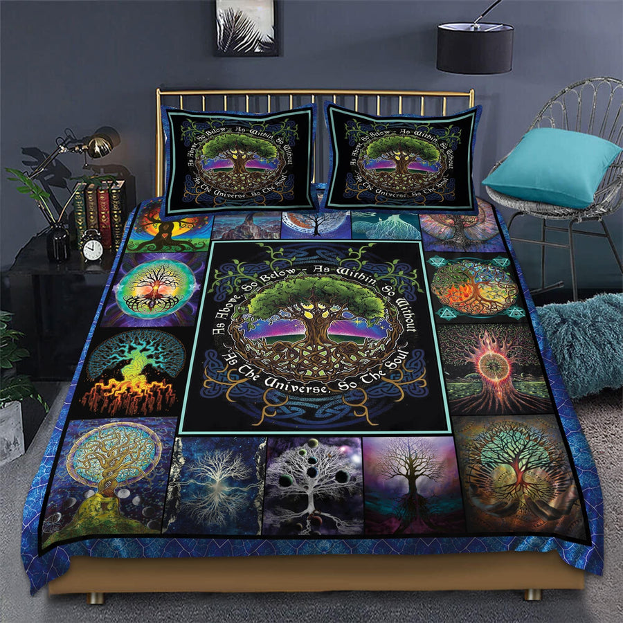 Tree Of Life Celtic  3D All Over Printed Bedding Set
