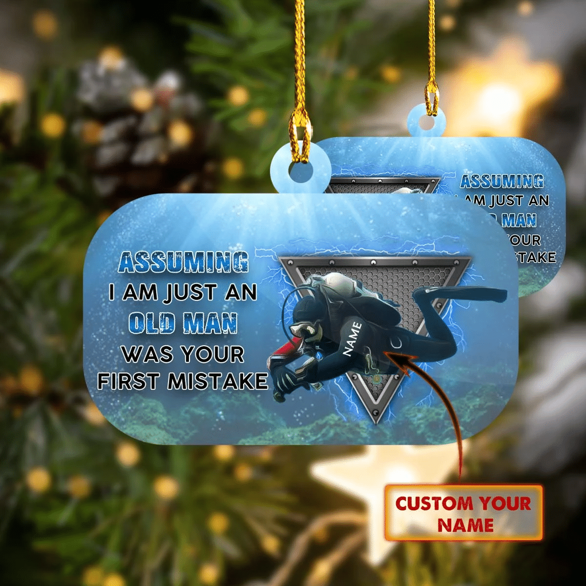 Scuba Diving Ornament CSO Scuba Diver Gift  73