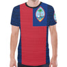 Guam T-Shirt - Polynesian Style - BN09-NEW ALL OVER PRINT T-SHIRTS-HP Arts-Men-XXXXL-Red And Blue-Vibe Cosy™