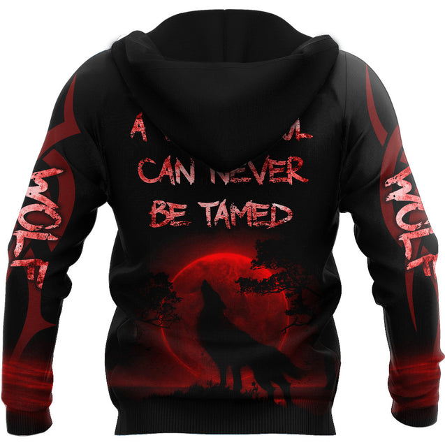 Wolf - A Wild Soul Can Never Be Tamed 3D All Over Printed Unisex Shirts No 01