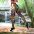 All Over Printed Wolf Couple Yoga Outfit For Women-MEI