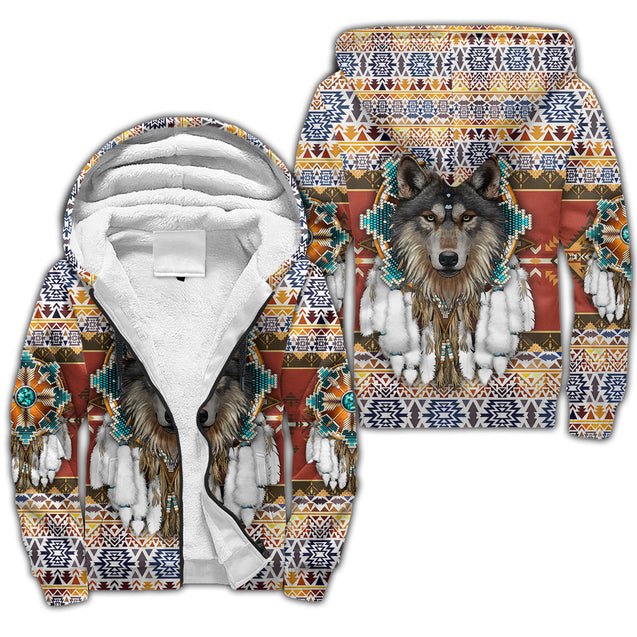 Wolf Native American 3D All Over Printed Unisex Shirts No 12