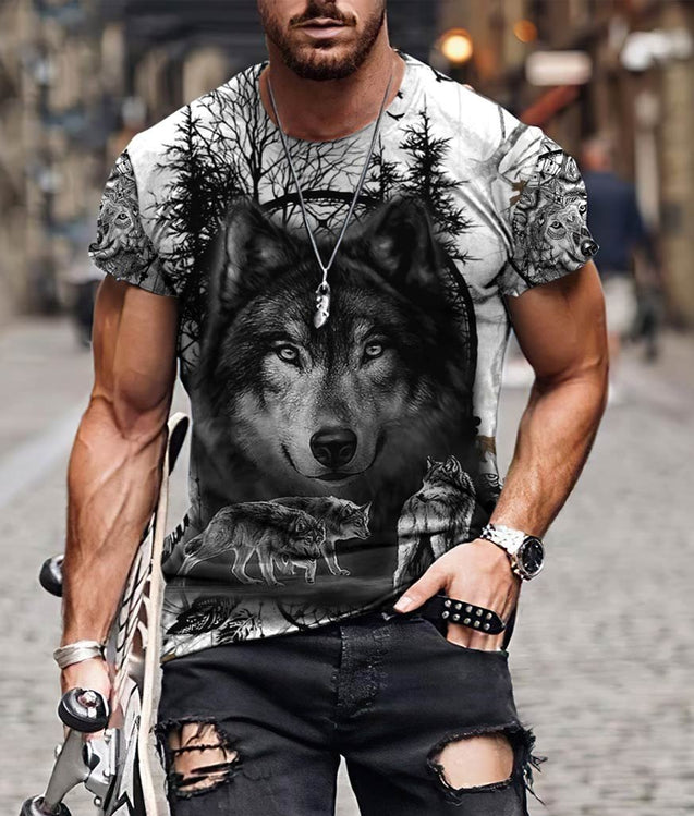 Wolf 3D All Over Printed Unisex Shirts No 06