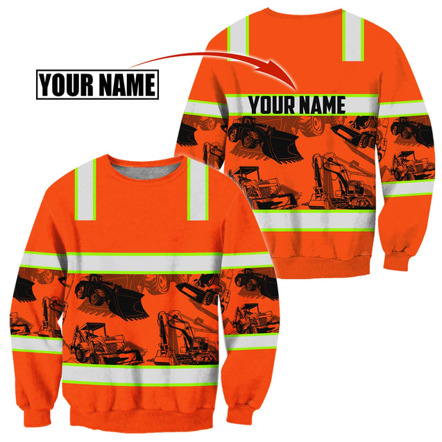 Customize Name Heavy Equipment Operator 3D All Over Printed Unisex Shirt