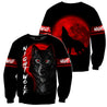 Wolf in Blood Moon 3D All Over Printed Shirt for Men and Women