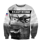 US Navy Veteran 3D All Over Printed Unisex Shirts