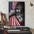 God Bless American Poster Vertical 3D Printed