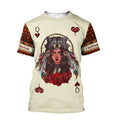 Custom Name - Native Queen 3D All Over Printed Shirt for Women