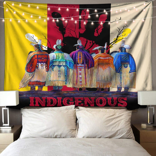 Native American Indigenous 3D All Over Printed Tapestry