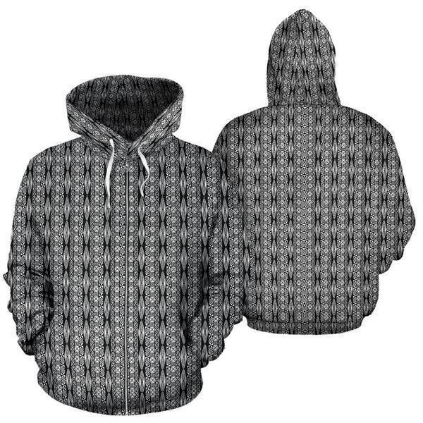 Polynesian Tribal Hoodie 06 - AH - J4-ALL OVER PRINT HOODIES (P)-Phaethon-Zip-UP Hoodie-S-Vibe Cosy™