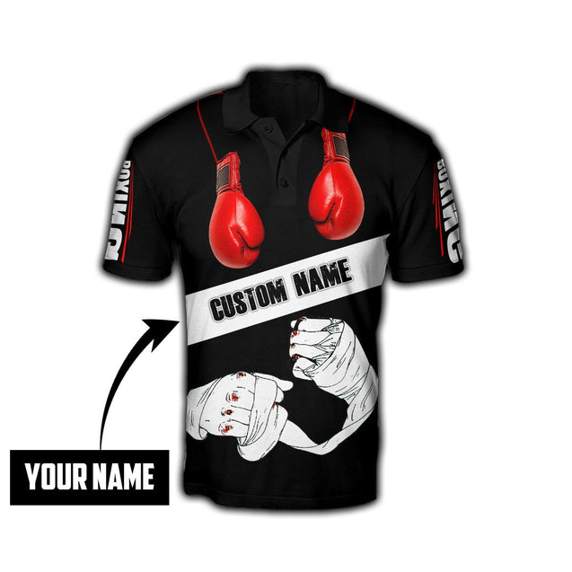 Custom Name Boxing 3D All Over Printed Unisex Shirts