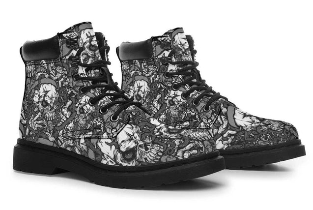 3D Skull Boots Skulls And Bones