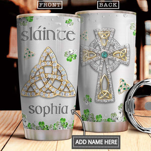 Personalized Customize Name Irish Jewelry Style Steel Tumbler 19022103.CTQH