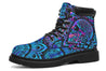 3D Skull Boots Psychedelic Skull