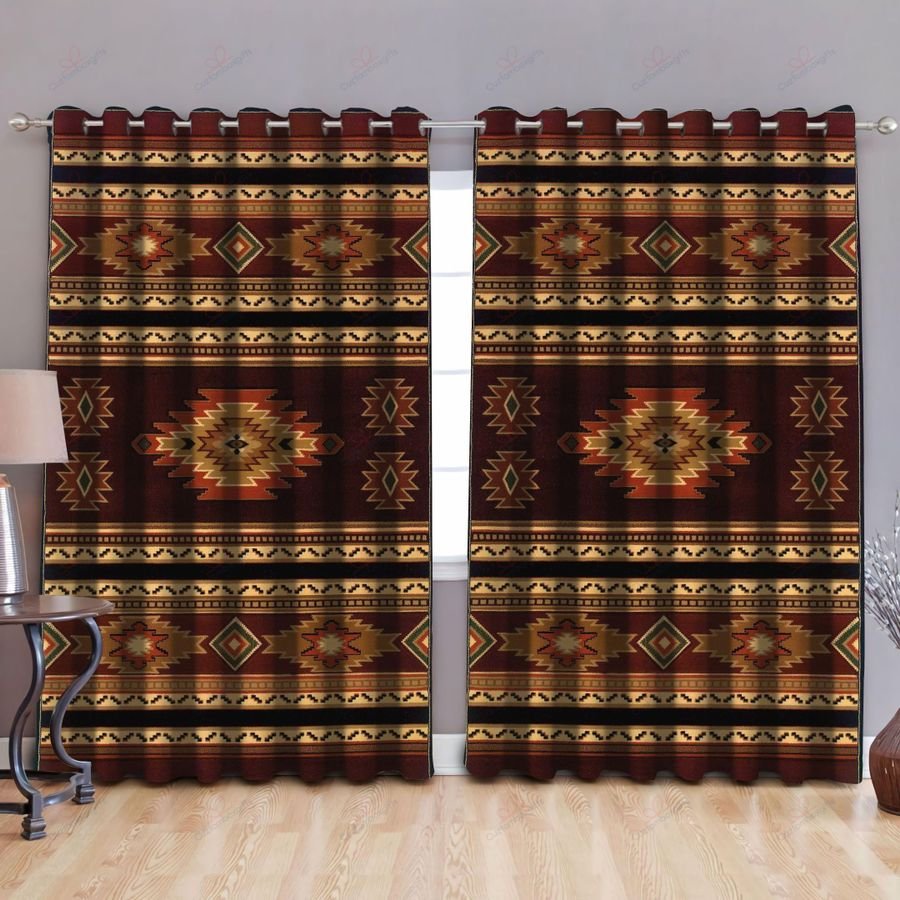 Native American Pattern 3D All Over Printed Window Curtains