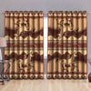 Native American Pattern 3D All Over Printed Window Curtains