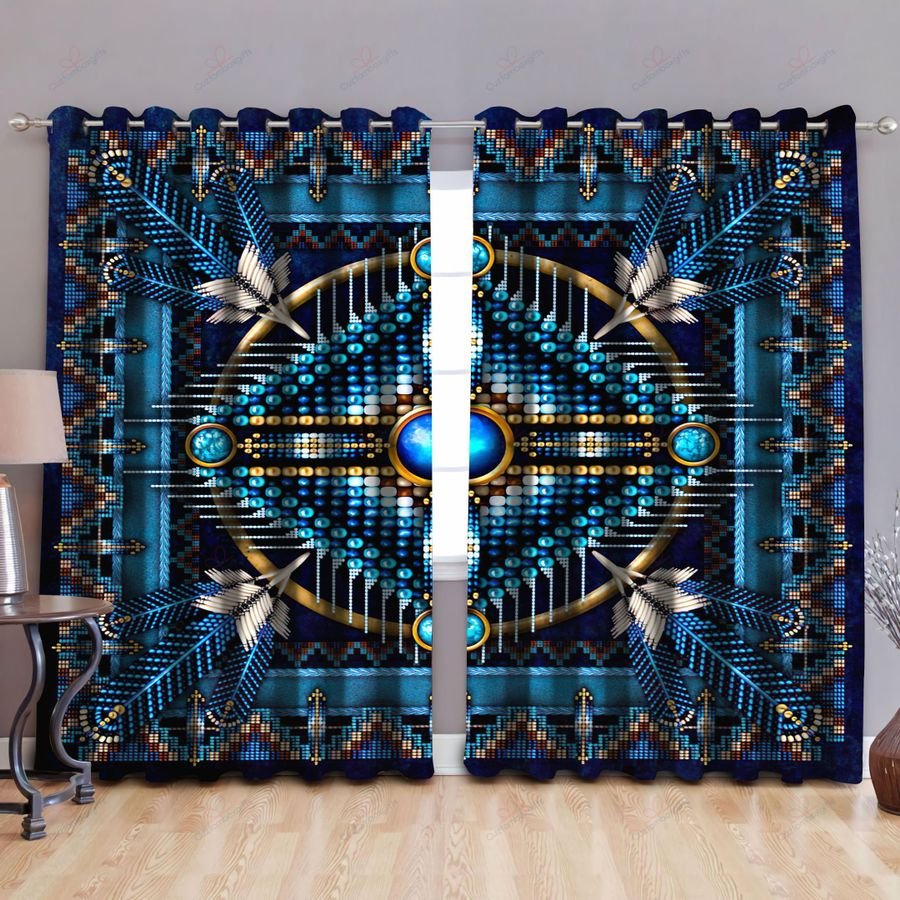 Native American Pattern 3D All Over Printed Window Curtains