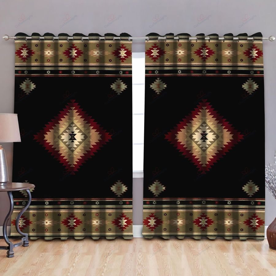 Native American Pattern 3D All Over Printed Window Curtains