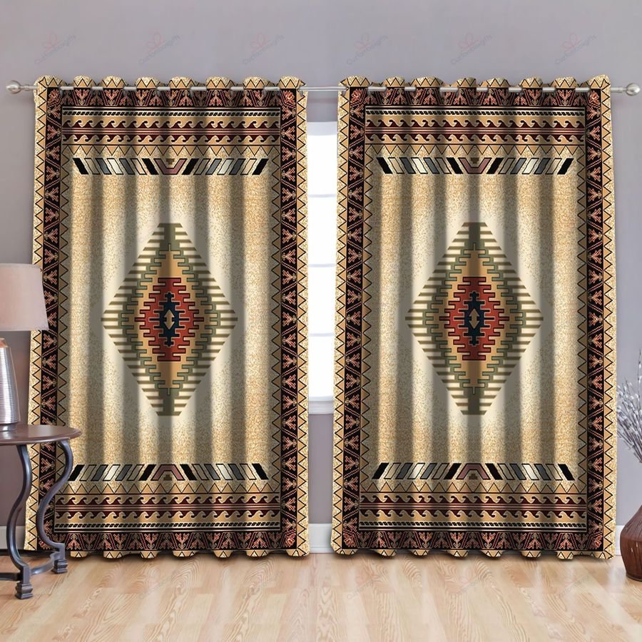 Native American Pattern 3D All Over Printed Window Curtains