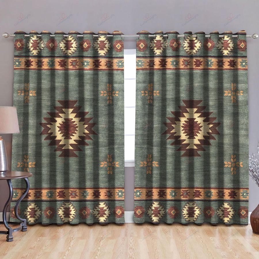 Native American Pattern 3D All Over Printed Window Curtains