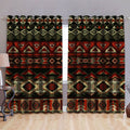 Native American Pattern 3D All Over Printed Window Curtains