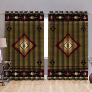 Native American Pattern 3D All Over Printed Window Curtains