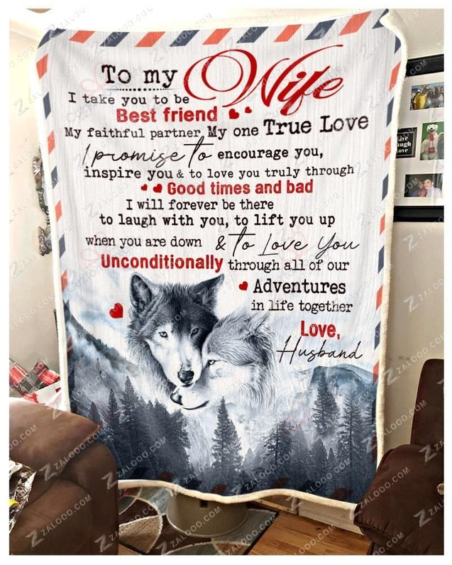 Wolf 3D All Over Printed Blanket