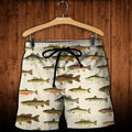 3D All Over Printed North American Fishes Shirts-Apparel-HP Arts-SHORTS-S-Vibe Cosy™