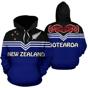 New Zealand Aotearoa Pullover Hoodie A0-Apparel-Khanh Arts-Hoodie-S-Vibe Cosy™