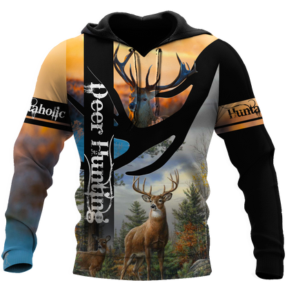 Love Deer Hunting 3D All Over Printed Shirts For Men And Woman