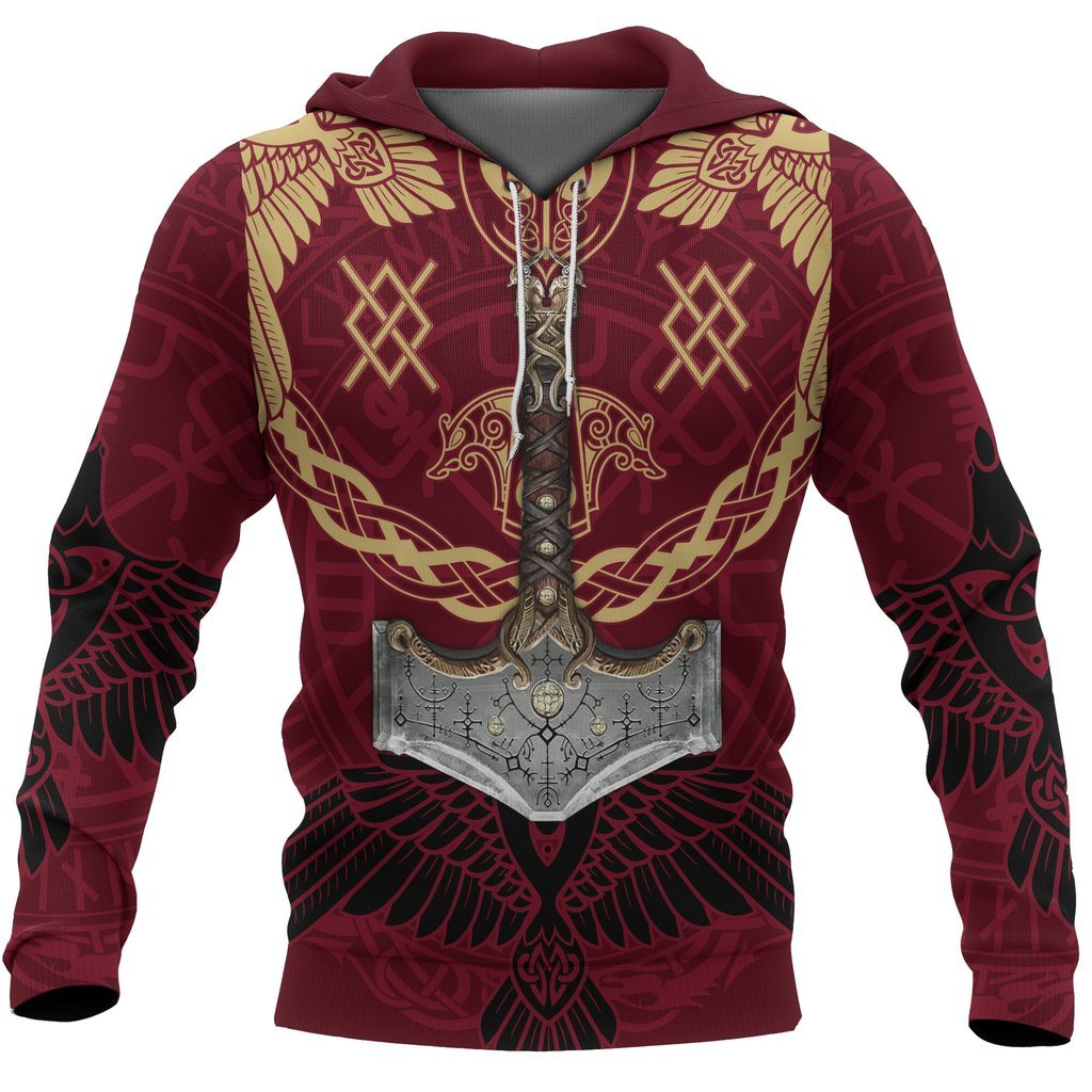 MJOLNIR VIKING ALL OVER-Apparel-HP Arts-Hoodie-S-Vibe Cosy™
