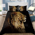 Lion Portrait: The King 3D All Over Printed Bedding Set