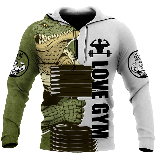 Gym Crocodile 3d all over printed for man and women QB05302001-Apparel-PL8386-Hoodie-S-Vibe Cosy™