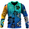 Aboriginal Indigenous Turtle Dot Painting Art 3D Hoodie Shirt For Men And Women