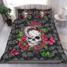 Quilt bedding set love skull PL-Bedding Set-PL8386-Twin-Vibe Cosy™